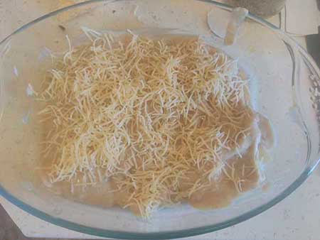 Ajoutez le fromage râpé