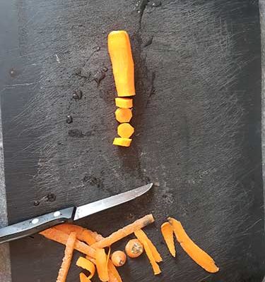 Coupez les carottes