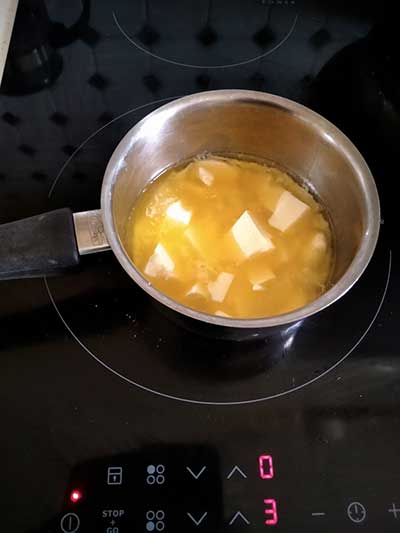 Fondre le beurre