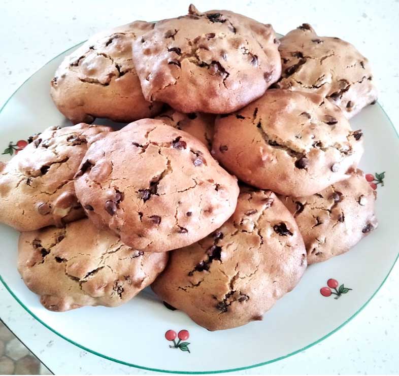 Assiette Cookies aux pépites de chocolat