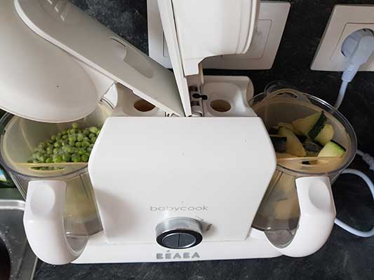 Cuire les légumes dans un robots culinaires 

