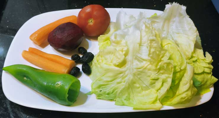Légumes pour salade