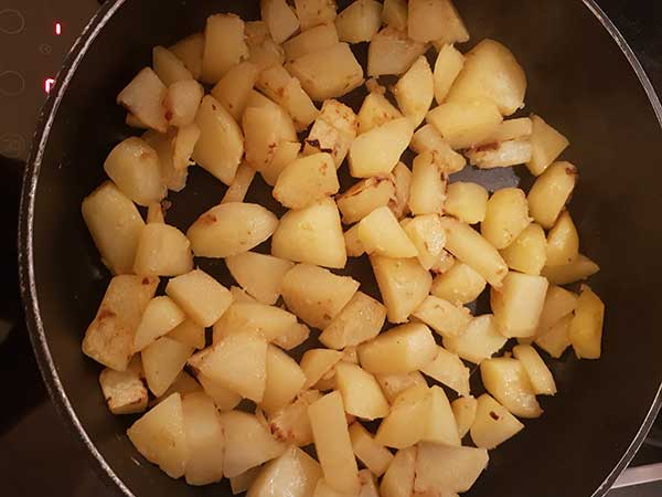 dorer les pommes de terre 