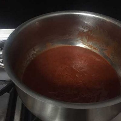 cuire la sauce tomate