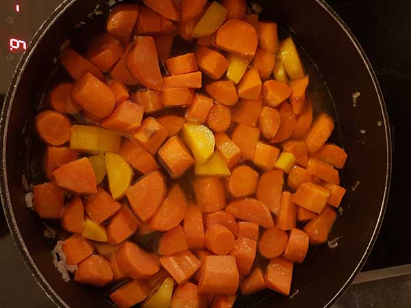 cuire les carottes