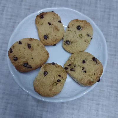 Biscuit boudin : Cookies croquants aux pépites de chocolat et fruits secs
