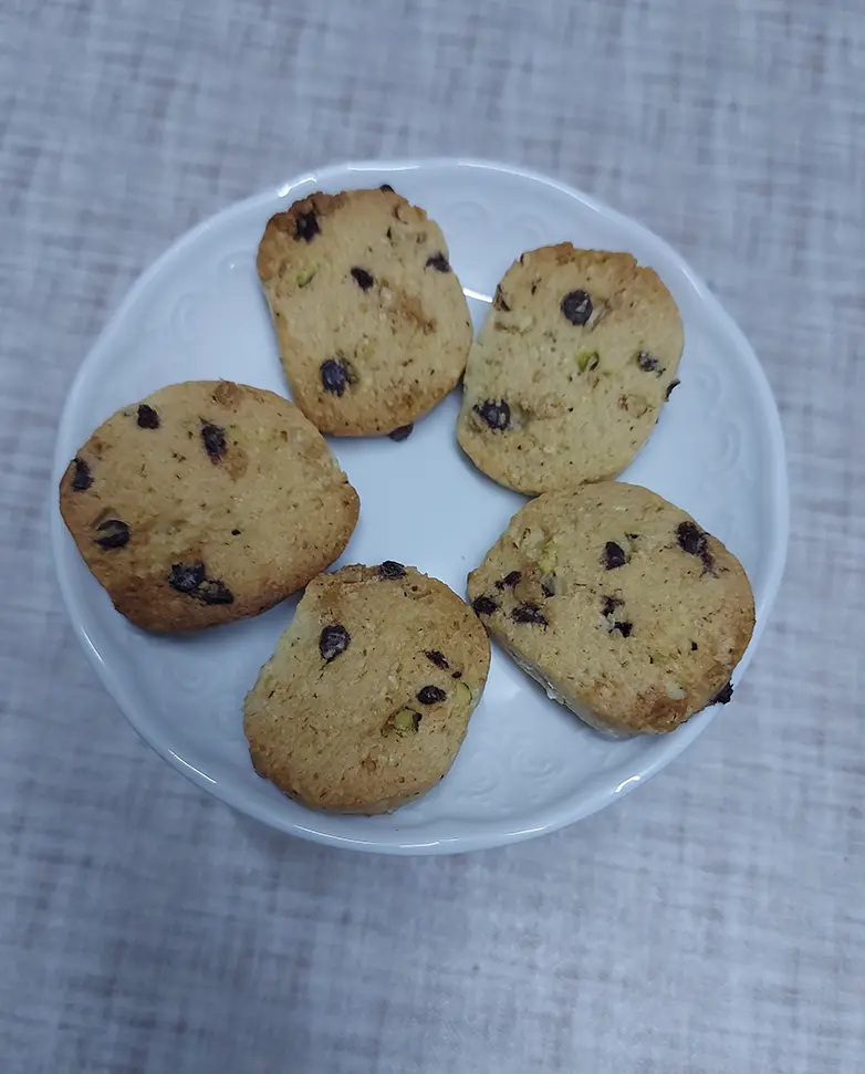 Biscuit Boudin : Cookies croquants aux pépites de chocolat et fruits secs