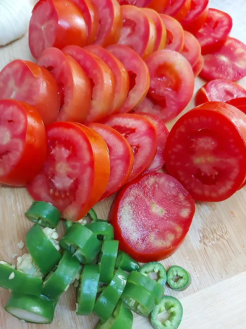tomates et poivrons
