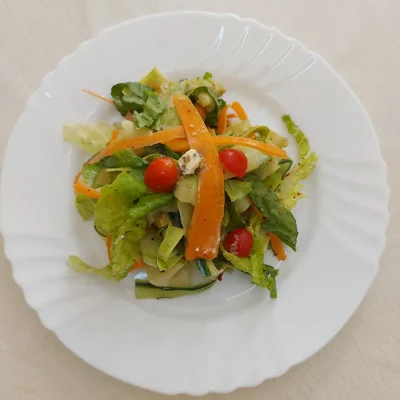 Salade de rubans de courgettes