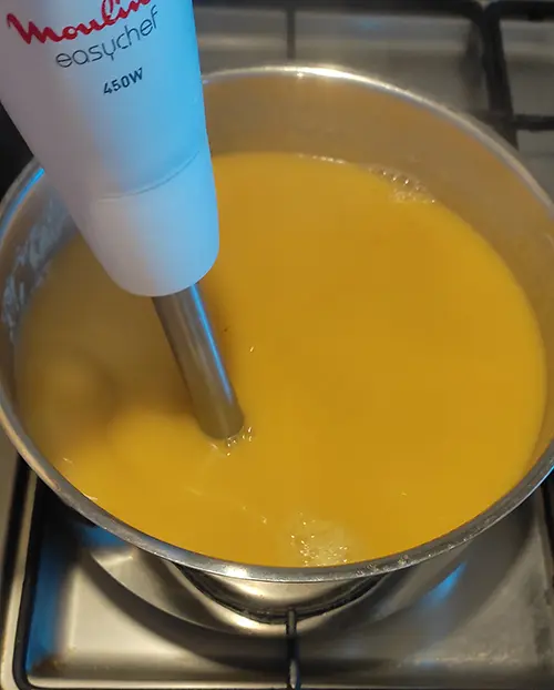 Mixer la soupe.
