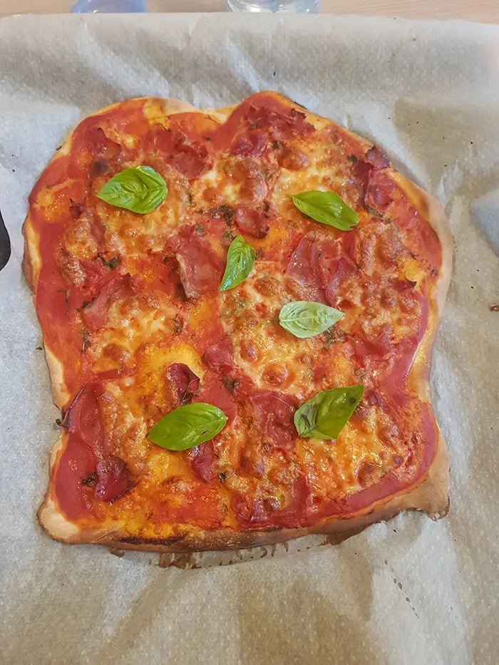 Pizza express jambon et mozzarella