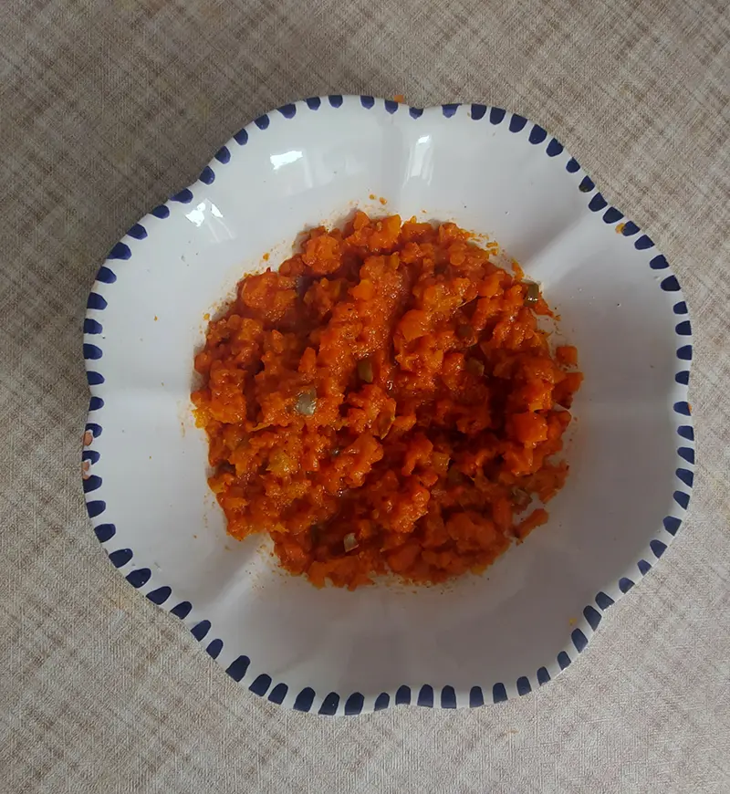 Salade de carottes tunisienne (Omek Houria)
