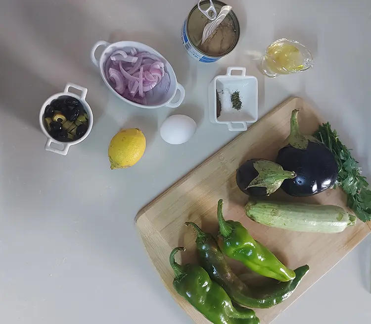 Salade méditerranéenne au four 