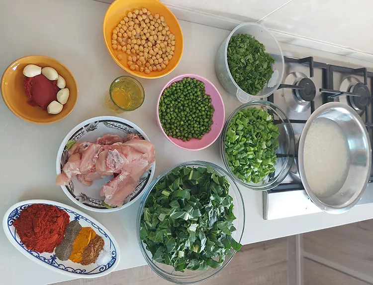 Riz vapeur aux légumes