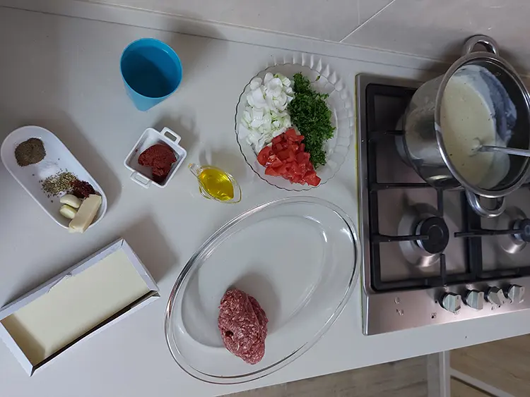 gratin de pâtes à la béchamel