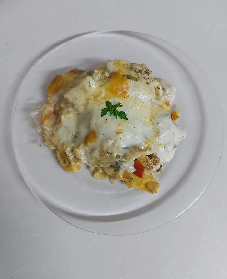 Lasagnes revisitées en gratin à la béchamel