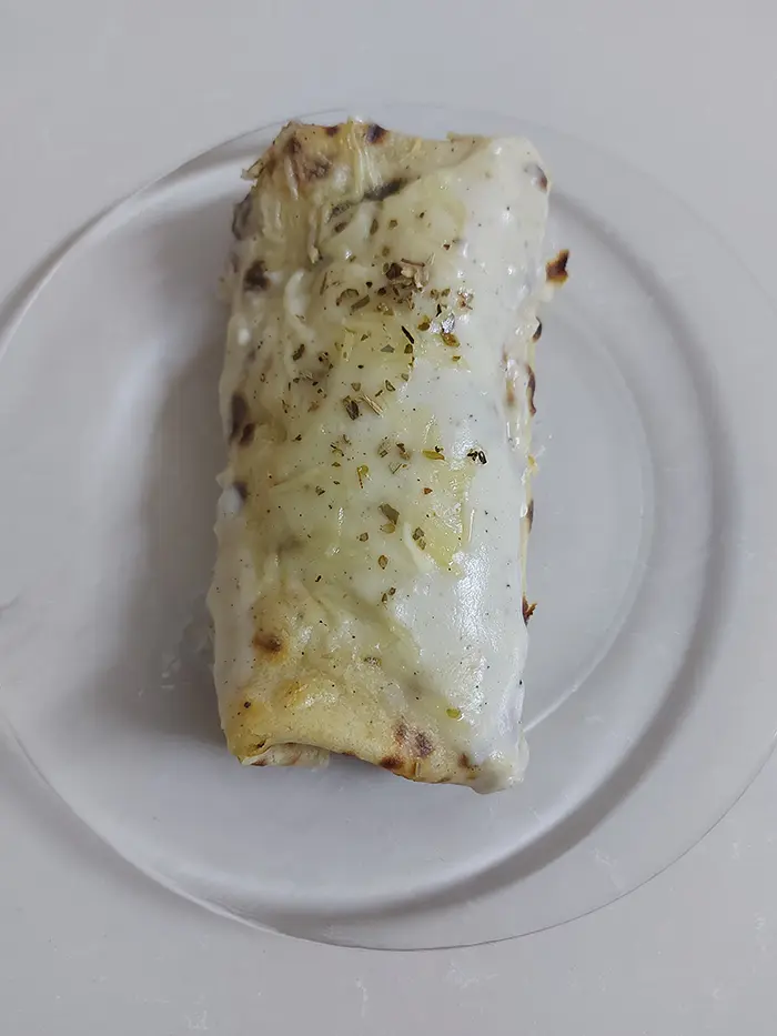 Crêpes salées farcies à la viande hachée et épinards