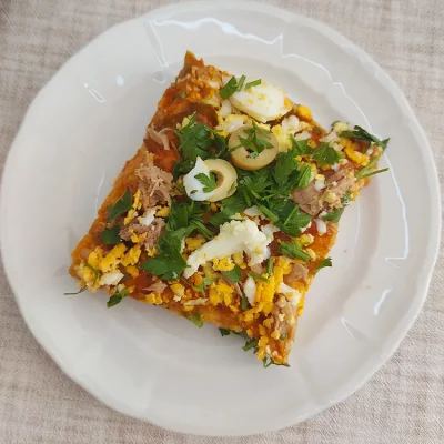 Pizza maison au thon