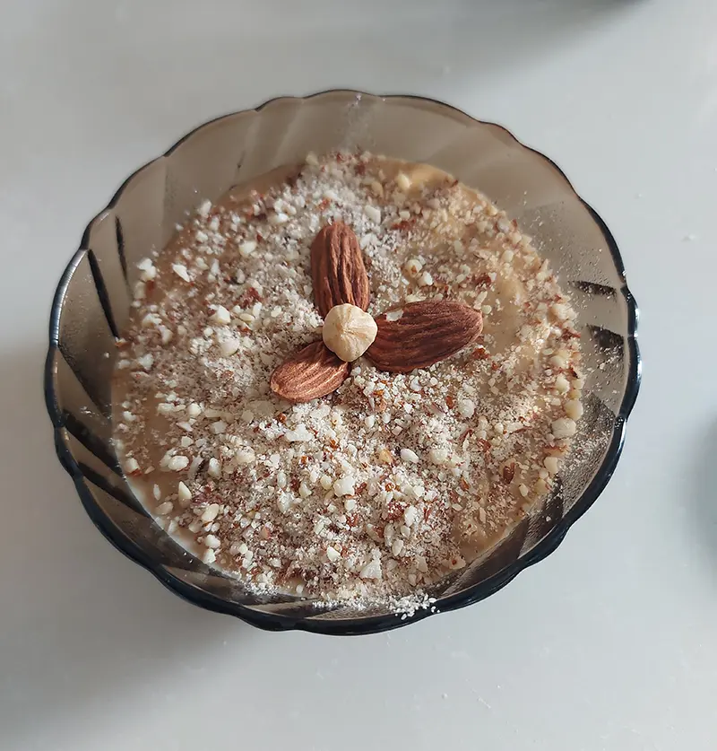 Crème dessert tunisienne au sésame (assida jeljlène)
