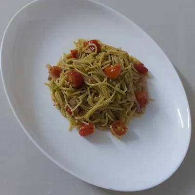 Spaghettis express one pot aux tomates cerise et mozzarella