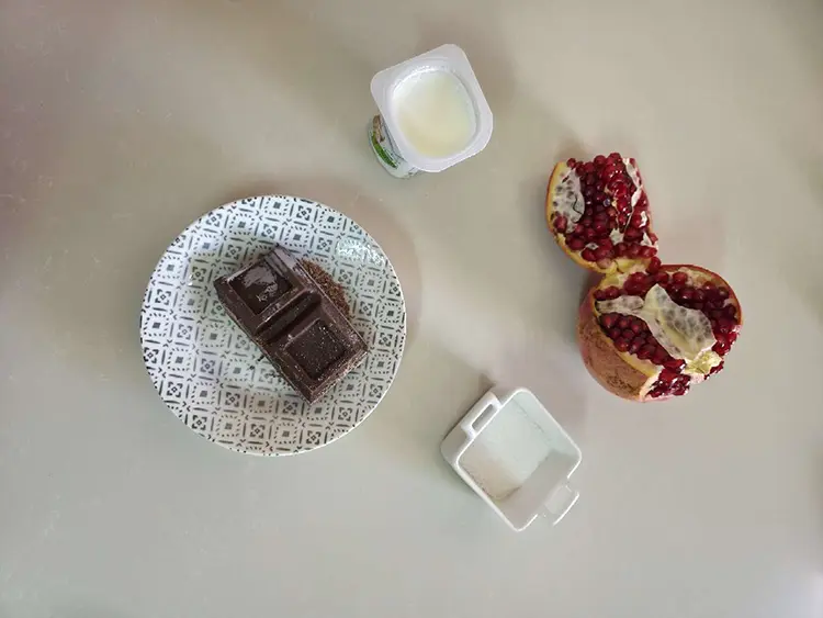 Bouchées grenade et chocolat