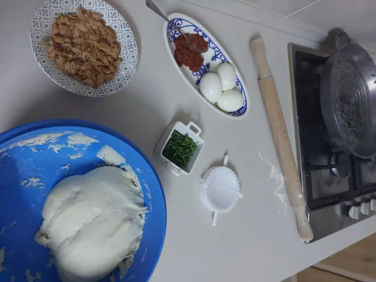 brik danouni au thon à la poêle