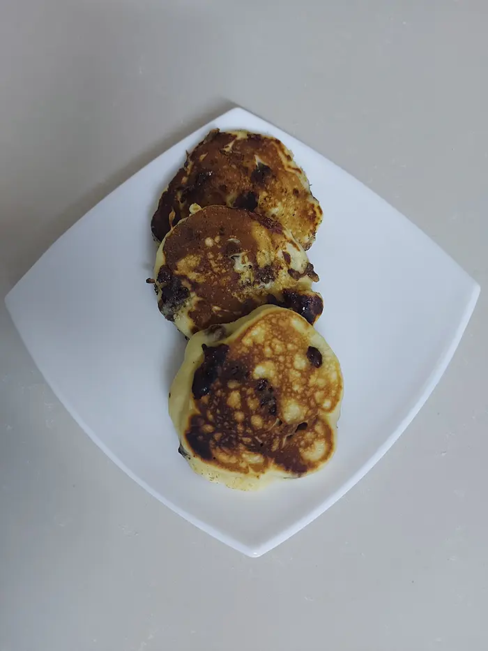 Pancakes moelleux aux pépites de chocolat