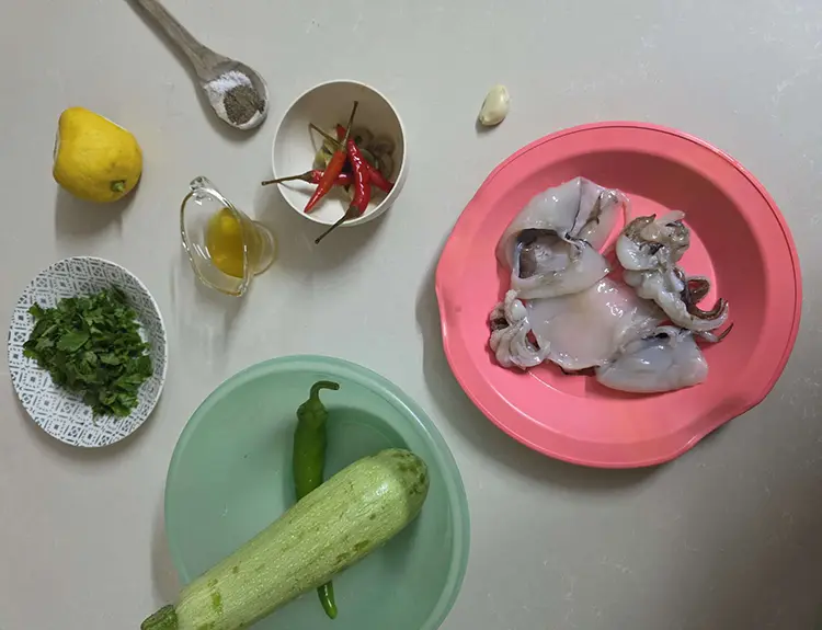 Seiche à la poêle