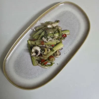 Poêlée de seiche aux courgettes