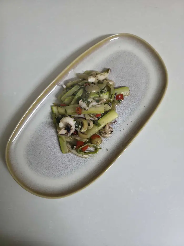 Poêlée de seiche aux courgettes